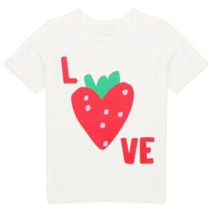 NWT Stella McCartney Kids Short Sleeve Strawberry Love Tee Shirt